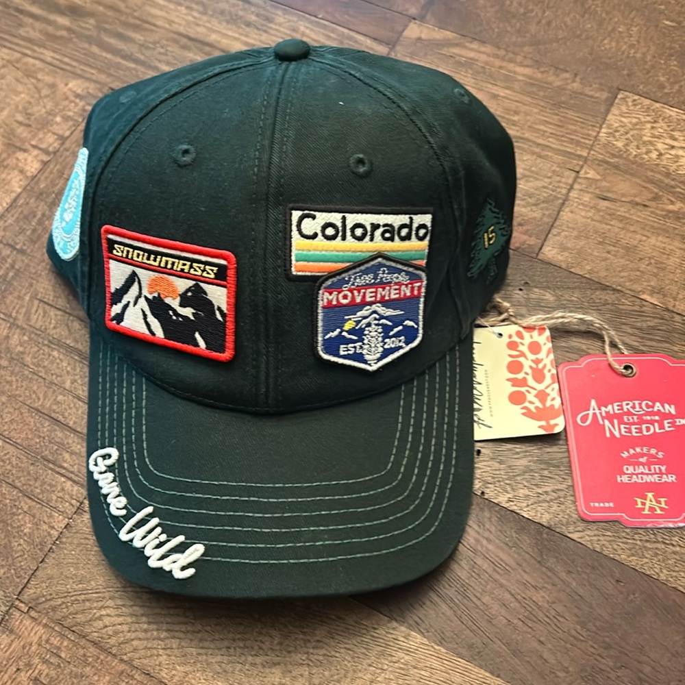 Free People-Mountain Made Baseball Hat-Green